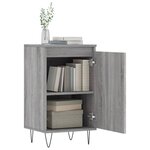 vidaXL Buffets 2 Pièces sonoma gris 40x35x70 cm bois d'ingénierie