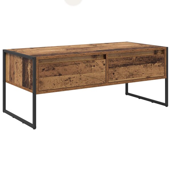 vidaXL Table basse Bois Ancien 100 x 46 x 40 cm Bois d'ingénierie