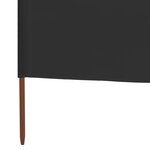 vidaXL Paravent 3 panneaux Tissu 400 x 80 cm Anthracite