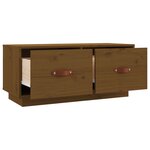 vidaXL Meuble TV Marron miel 80x34x35 cm Bois de pin massif