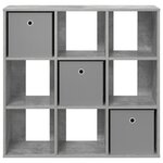 vidaXL Buffet avec tiroir Gris béton 88 5 x 29 x 84 5 cm