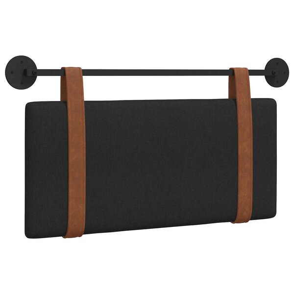 vidaXL Tête de lit suspendue Noir PU antique