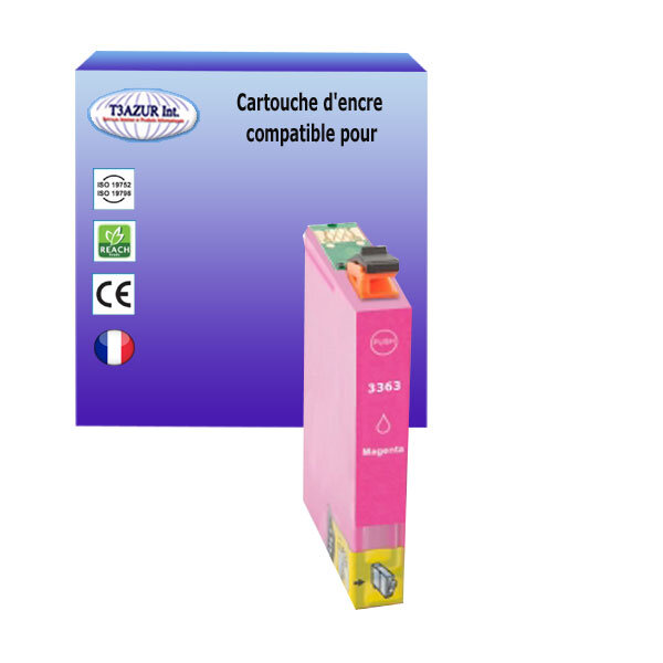 Cartouche Compatible pour Epson T3363 / T3343 (33XL) Magenta - T3AZUR
