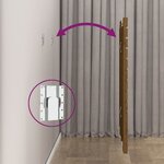 vidaXL Tête de lit murale Marron miel 96x3x91 5 cm Bois massif de pin