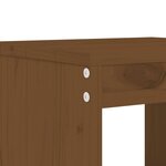 vidaXL Ensemble à manger de jardin 17 Pièces marron miel bois pin massif
