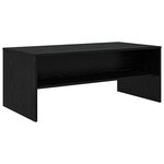 vidaXL Table basse Chêne noir 100 x 50 x 40 cm Bois d'ingénierie