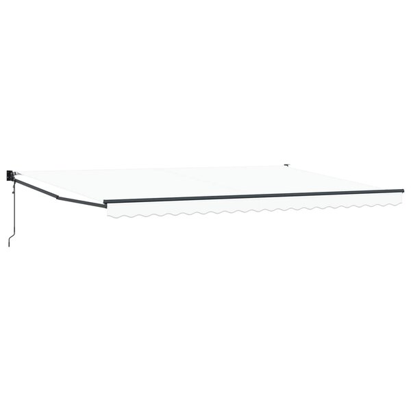 vidaXL Auvent Blanc 500 × 300 cm Polyester et métal