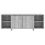 vidaXL Meuble TV Sonoma gris 130x35x50 cm Aggloméré