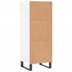 vidaXL Armoire à chaussures Blanc brillant 40x36x105cm Bois ingénierie