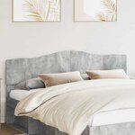vidaXL Tête de lit Gris béton 180 cm Bois d'ingénierie
