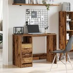 vidaXL Bureau vieux bois 102x50x76 cm bois d'ingénierie