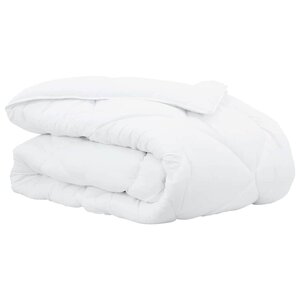 vidaXL Duvet d'hiver 260 x 220 x 3 cm Hiver Polyester Blanc Respirant