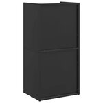 vidaXL Portant de bois chauffage noir 40x30x80 cm