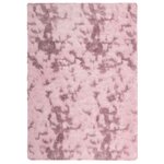 vidaXL Tapis Shaggy à poils longs NAVARRA rose poudré 120x170 cm
