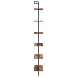 vidaXL Étagère Bois ancien 60 x 24 x 203 cm Bois d'ingénierie