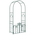 vidaXL Arche de jardin Vert 102 x 50 x 218 cm Acier