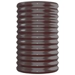 vidaXL Lit surélevé de jardin Acier galvanisé marron