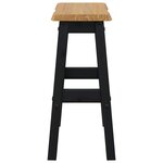 vidaXL Tabouret de bar haut EKAI 2 pc Noir 40 x 29 x 63 cm