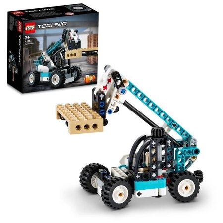 Lego 42133 technic le chariot élévateur  modele de remorquage  ensemble de véhicules de construction enfants  jouet camion 2 en 1