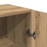 vidaXL Meuble TV chêne artisanal 30 5x30x60 cm bois d'ingénierie