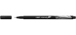 Stylo feutre Fineliner Intensity pointe baguée métal fine 0 4mm noir BIC
