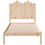 vidaXL Cadre de lit extra long sans matelas 100x220 cm bois massif