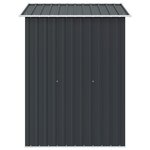 vidaXL Abri de stockage pour jardin Anthracite Acier 204x132x186 cm