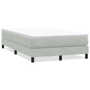 vidaXL Sommier à lattes de lit sans matelas gris clair 120x220cm