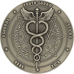 Monnaie AZURE DRAGON 2 Oz Argent 2 Guards Truth Guard 2026 (PRÉCOMMANDE)