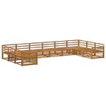 vidaXL Ensembles de canapés 10 pc Bois d'Acacia Massif