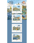 Collector 4 timbres - Toits de Paris - Opéra de Paris - International