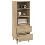vidaXL Buffet haut Chêne sonoma 40x36x110 cm Bois d'ingénierie