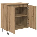 vidaXL Buffet Chêne artisanal 60 x 35 x 70 cm Bois d'ingénierie