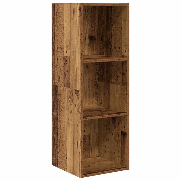 vidaXL Meuble TV mural Bois ancien 37 x 37 x 107 cm Bois d'ingénierie