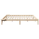 vidaXL Cadre de lit Marron 180 x 200 cm Marron