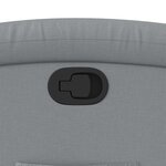 vidaXL Fauteuil inclinable Gris clair Tissu