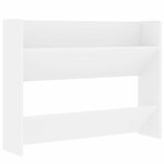 vidaXL Armoire à chaussures murale Blanc 80x18x60 cm Aggloméré