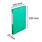 Boite De Classement Cartobox Dos 25mm Carte Lustrée - A4 - Vert - X 25 - Exacompta