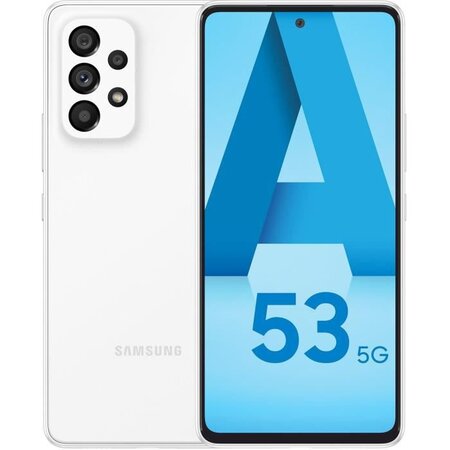 Samsung galaxy a53 5g sm-a536b 16 5 cm (6.5") double sim hybride android 12 usb type-c 6 go 128 go 5000 mah blanc