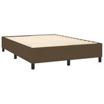 vidaXL Sommier à lattes de lit matelas LED Marron foncé 140x200 cm