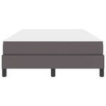 vidaXL Cadre de lit avec matelas Gris 120 x 190 cm tissu