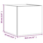 vidaXL Meubles TV muraux lumières LED 2 Pièces chêne sonoma 30 5x35x30 cm