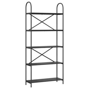 vidaXL Étagère Chêne noir 80 x 30 x 183 cm Bois d'ingénierie