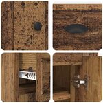 vidaXL Haut Armoire Bois Ancien 70 x 35 5 x 67 5 cm Bois d'ingénierie