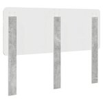 vidaXL Tête de lit Gris béton 140 cm Bois d'ingénierie