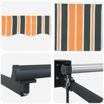 vidaXL Auvent Rétractable Multicolore 500 × 300 cm