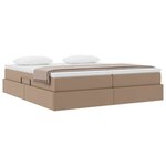 vidaXL Lit avec rangement et matelas Cappuccino 180 x 200 cm