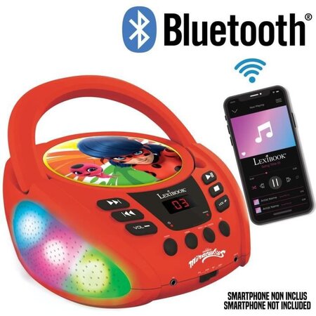 MIRACULOUS - Lecteur CD Bluetooth - Lumineux - La Poste