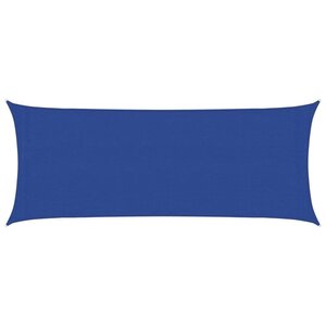 vidaXL Voile d'ombrage 160 g/m² Bleu 2x4 5 m PEHD