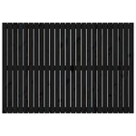 vidaXL Tête de lit murale Noir 159 5x3x110 cm Bois massif de pin